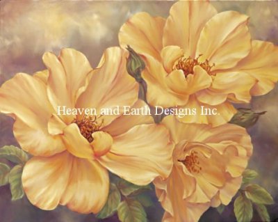 Diamond Painting Canvas - Mini Yellow Roses 2 - Click Image to Close